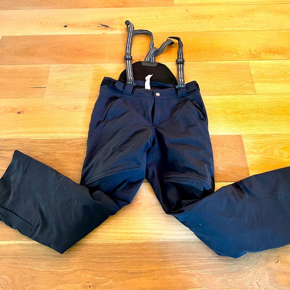 Men’s Black ski pants ski bib with suspenders Dainese waterproof